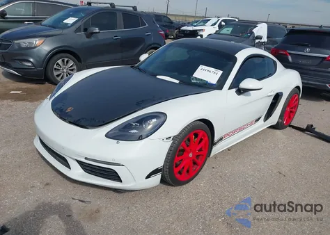 2018 Porsche 718 Cayman z USA, uszkodzony, nr VIN WP0AA2A82JK262240